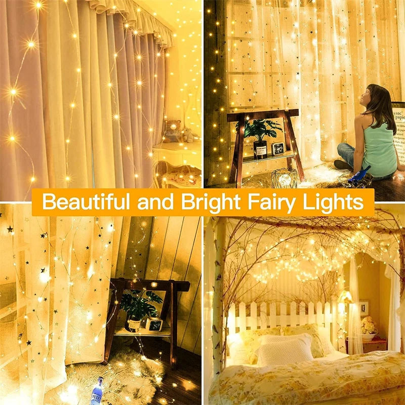 GlowCurtain™ – Magic LED String Lights