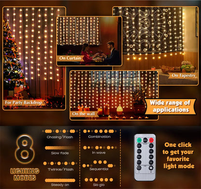 GlowCurtain™ – Magic LED String Lights