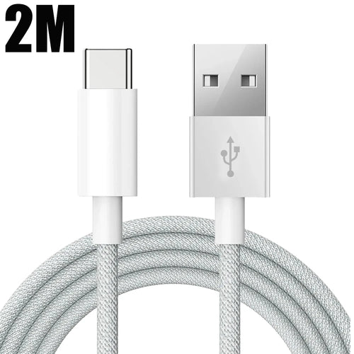 USB C Mobile Phone Cable Fast Charging USB A To Type C Nylon Braided