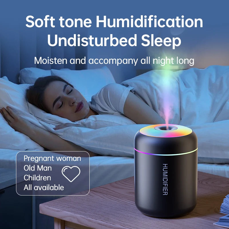 Portable Mini RGB Air Humidifier & Essential Oil Diffuser