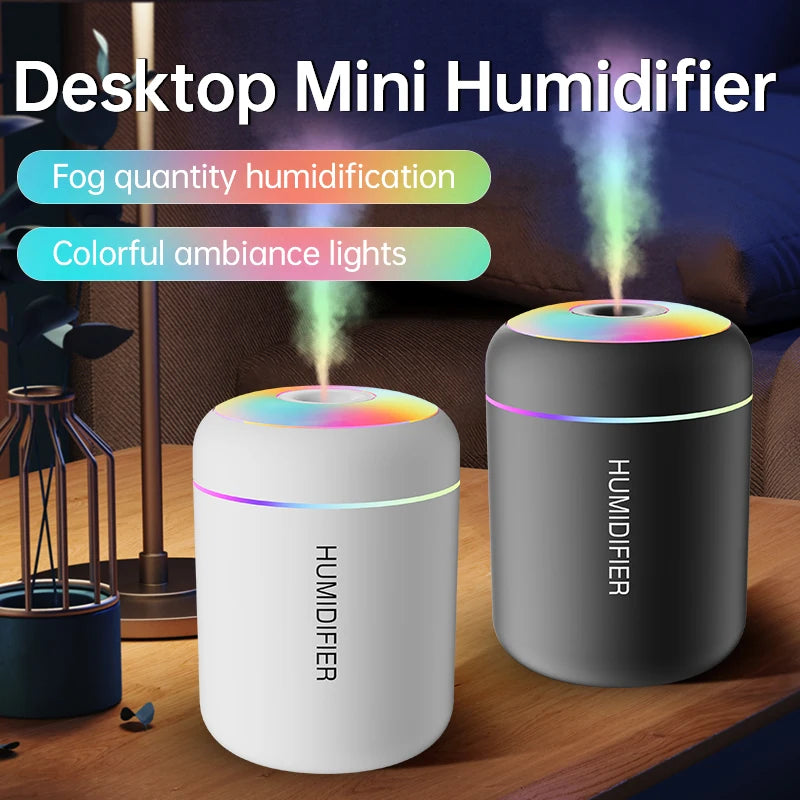 Portable Mini RGB Air Humidifier & Essential Oil Diffuser
