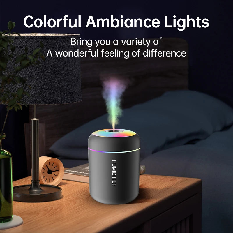Portable Mini RGB Air Humidifier & Essential Oil Diffuser